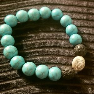 Turquoise Lava Rock Aromatherapy Bracelet